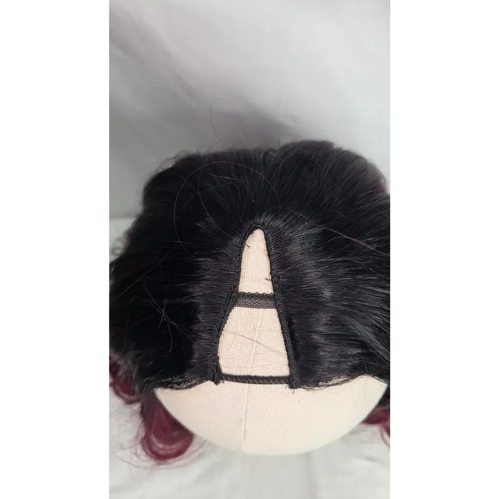 Curly V Part Wig 18